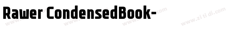 Rawer CondensedBook字体转换